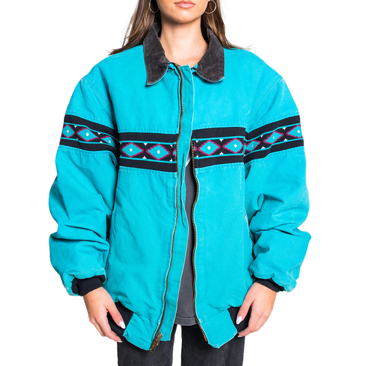 Carhartt Southwest Aztec Turquoise Duck Jacket