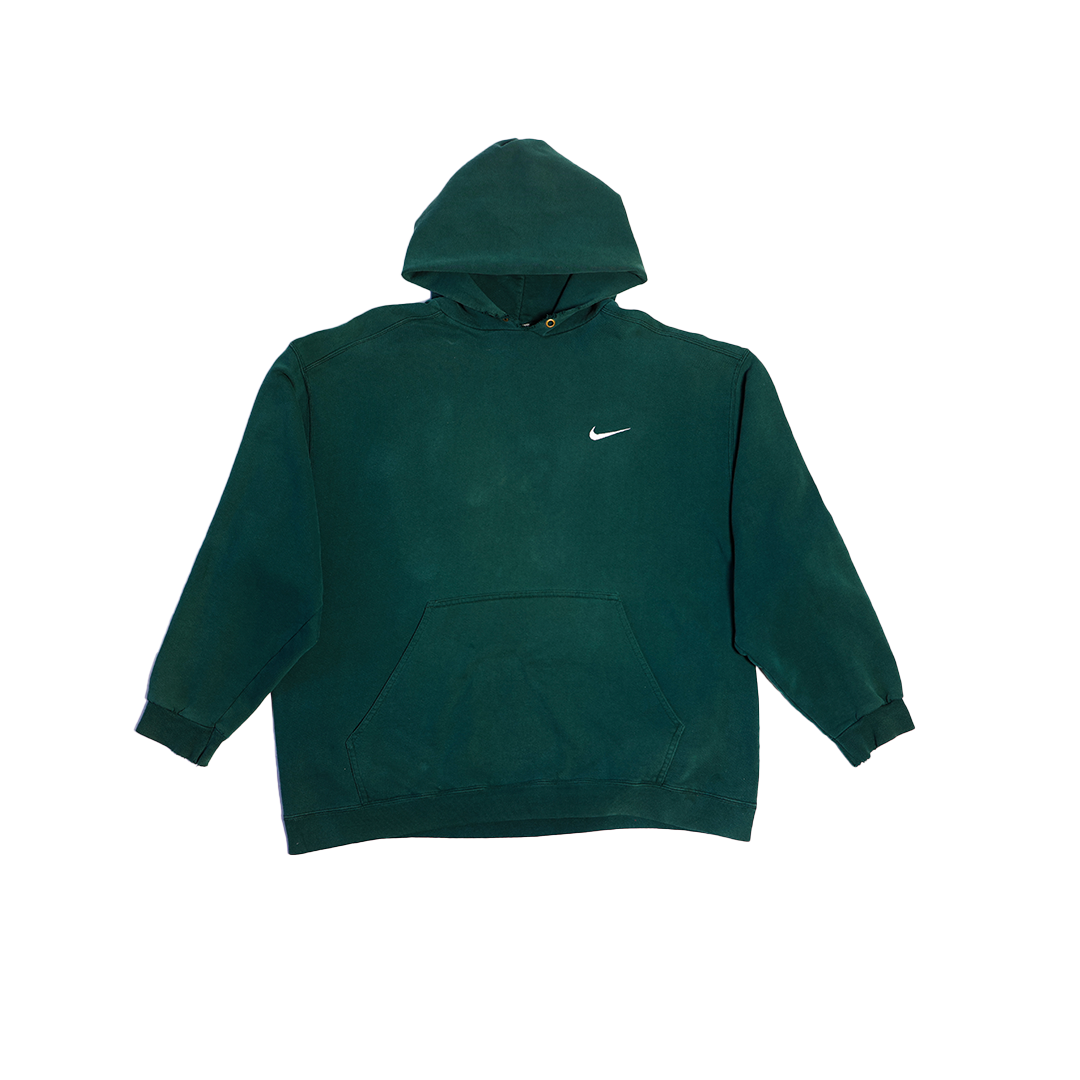 90s Forest Green Nike Hoodie